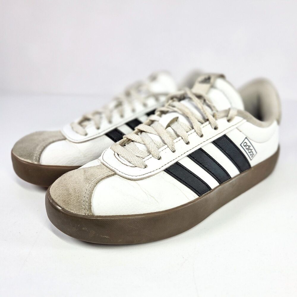 adidas VL Court 3.0 White Black Gum ID8797 Size 5M / 6W